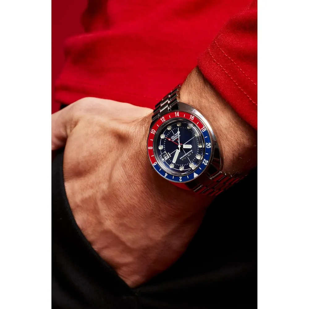 b0cvh22sjz_3_webp.webp Bulova reloj Oceanographer Snorkel GMT hombre acero bisel giratorio | Plata