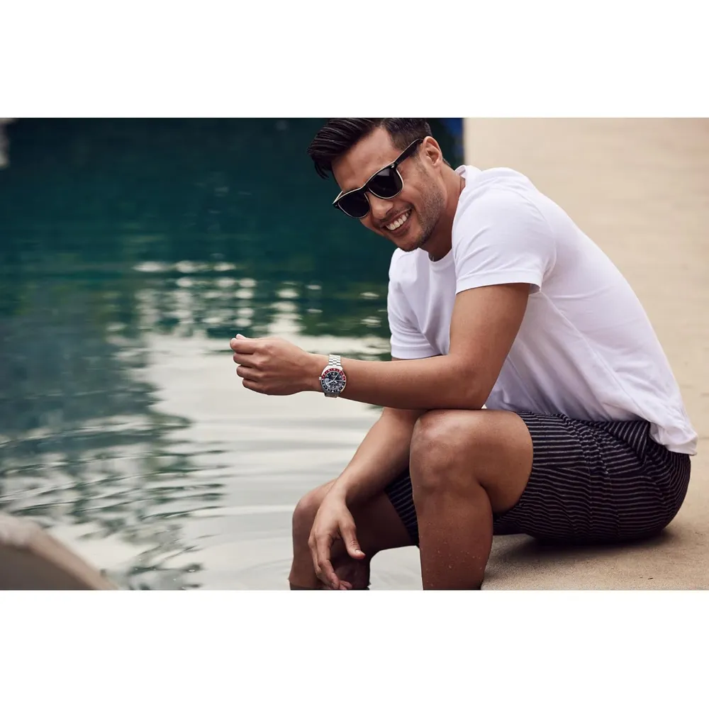 b0cvh22sjz_4_webp.webp Bulova reloj Oceanographer Snorkel GMT hombre acero bisel giratorio | Plata
