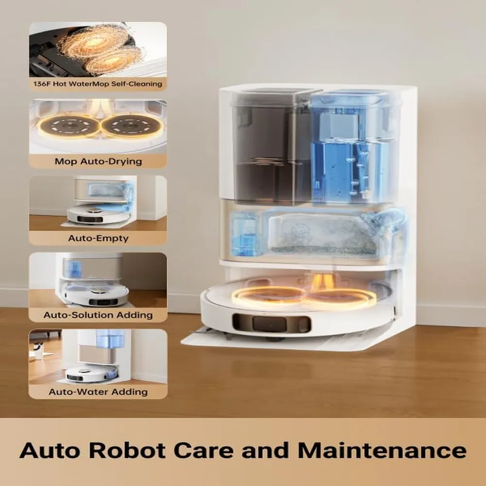 Dreame L10s Pro Ultra Heat robot aspirador con mopa caliente | Blanco