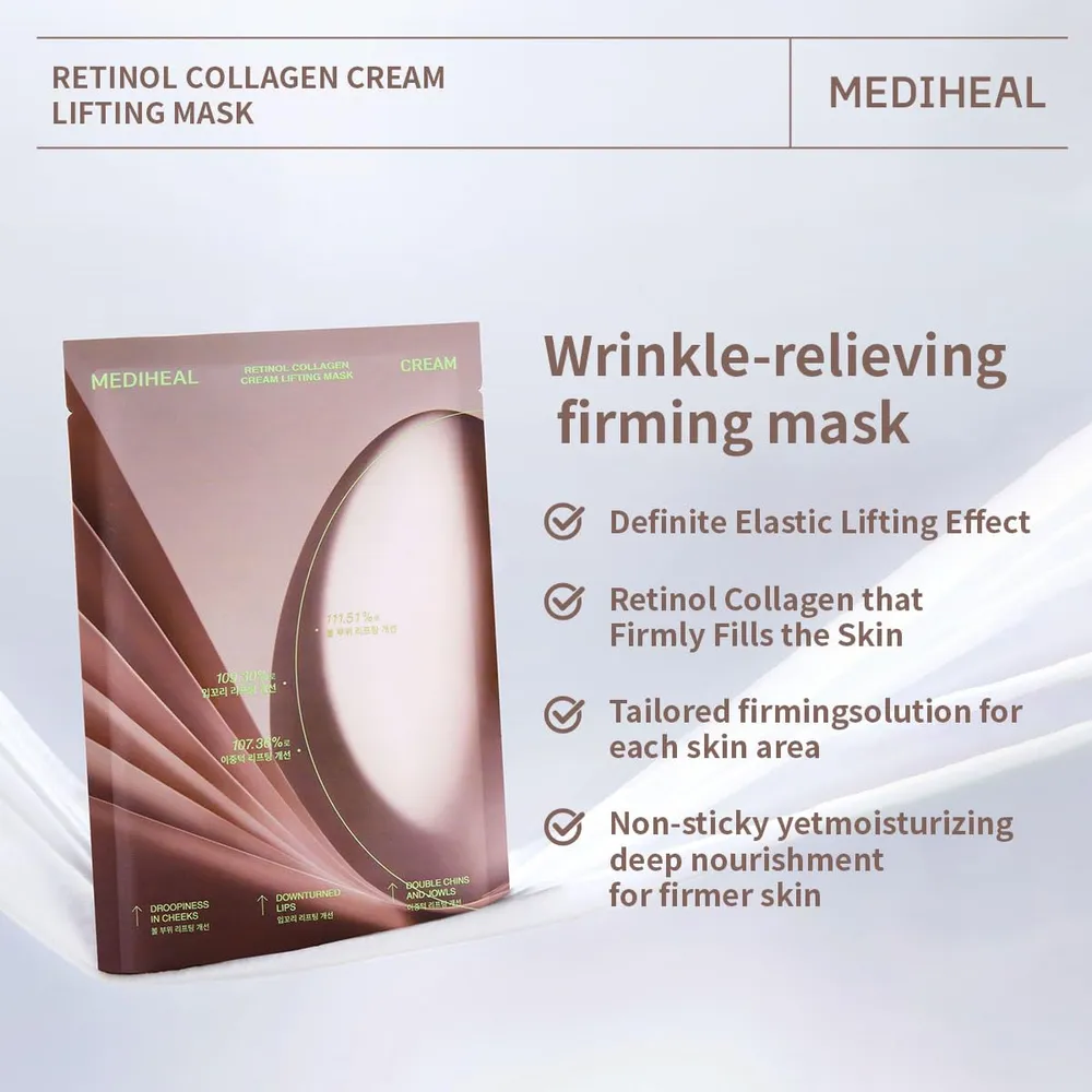 Mediheal Mascarilla Reafirmante Colágeno y Retinol 10 uds