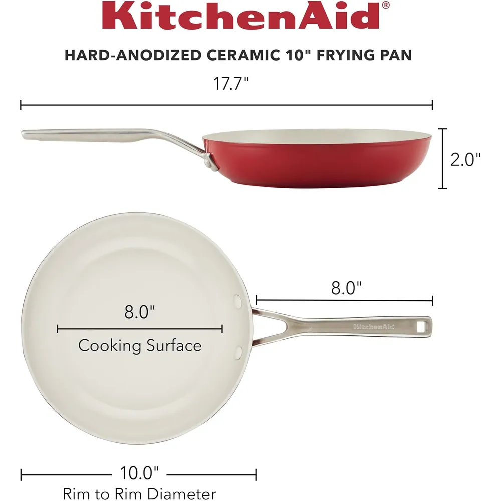b0cwbm6tp5_1_webp.webp KitchenAid sartén cerámica anodizada dura 10 in / 25 cm | Rojo imperio