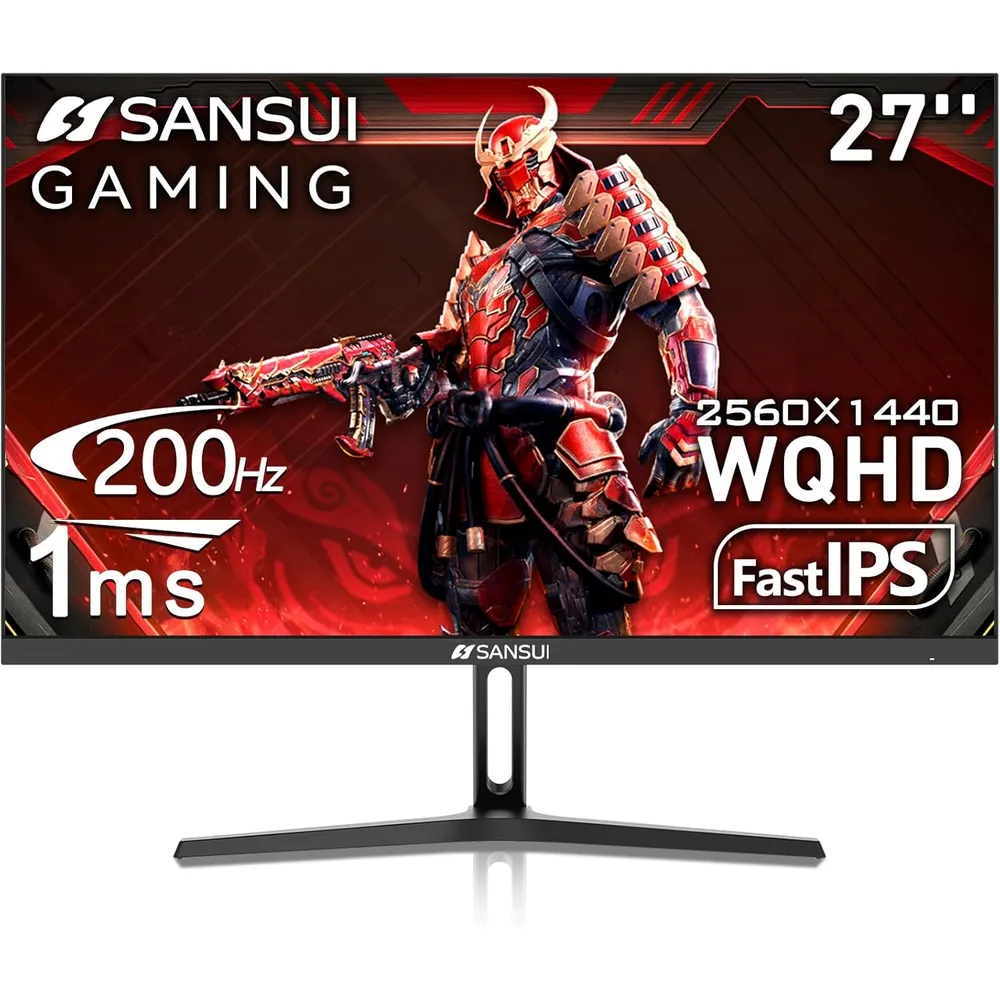 Sansui 27" WQHD 200 Hz 1 ms IPS FreeSync HDR Eye Care VESA