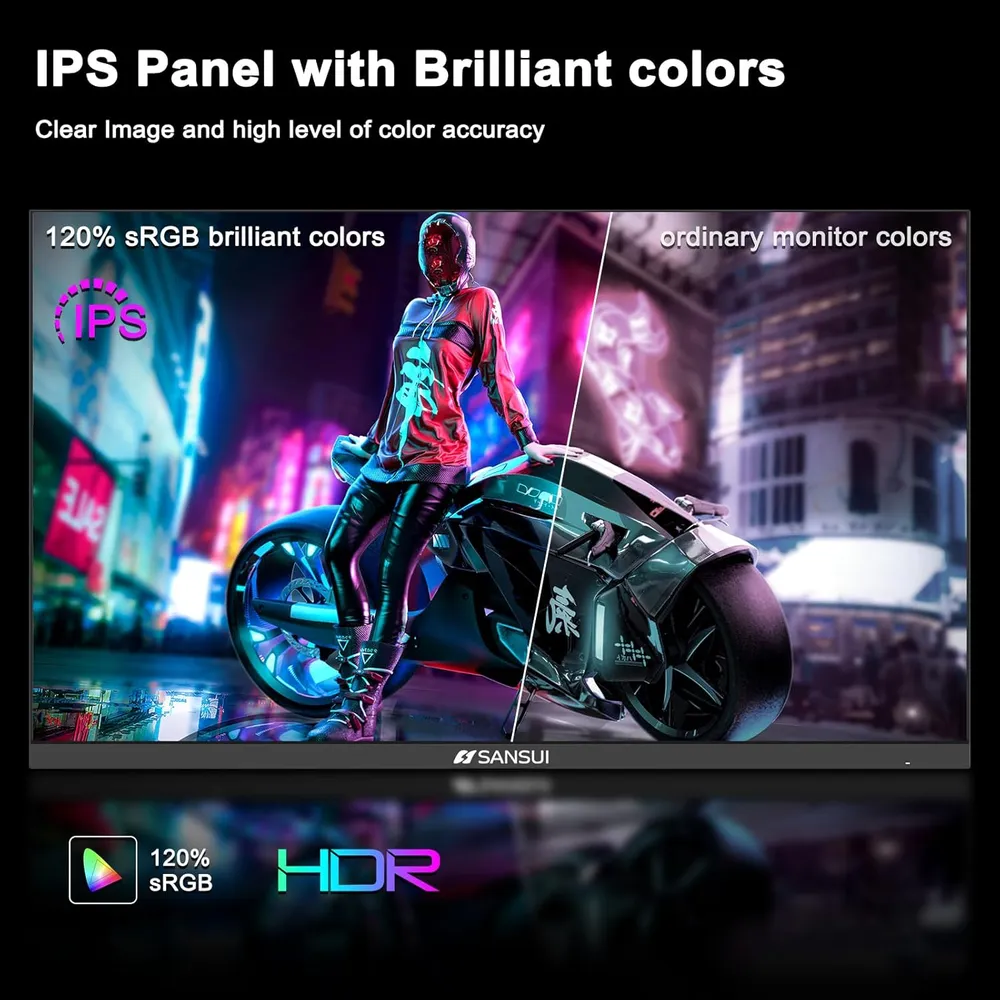 Sansui 27" WQHD 200 Hz 1 ms IPS FreeSync HDR Eye Care VESA