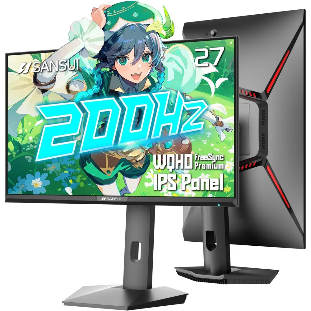Sansui 27" WQHD 200 Hz 1 ms IPS FreeSync HDR DCI-P3 VESA
