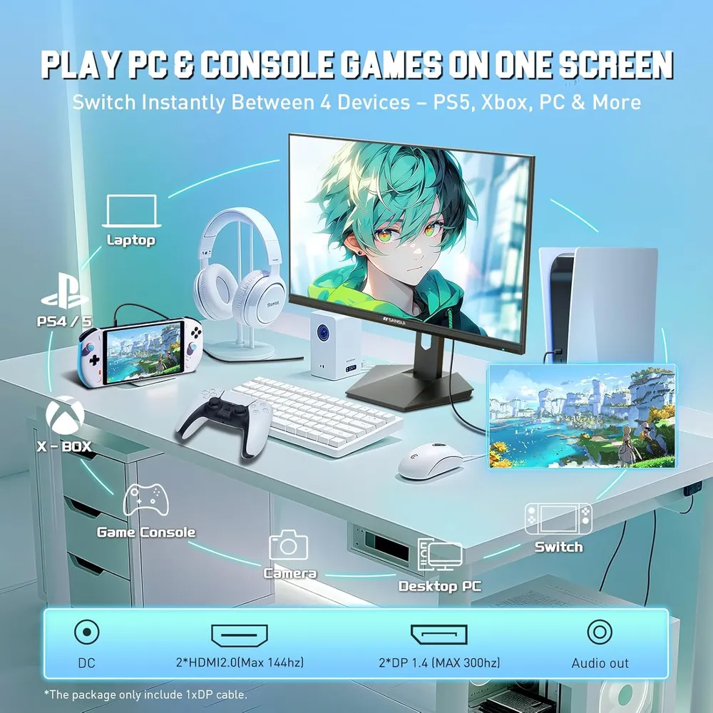 Sansui 27" WQHD 200 Hz 1 ms IPS FreeSync HDR DCI-P3 VESA