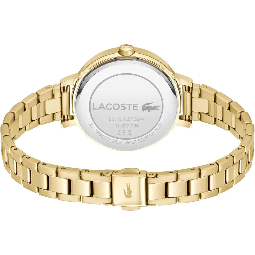 RELOJ LACOSTE RIGA 3H DE CUARZO 34 MM MUJER - SEA GREEN/YELLOW GOLD
