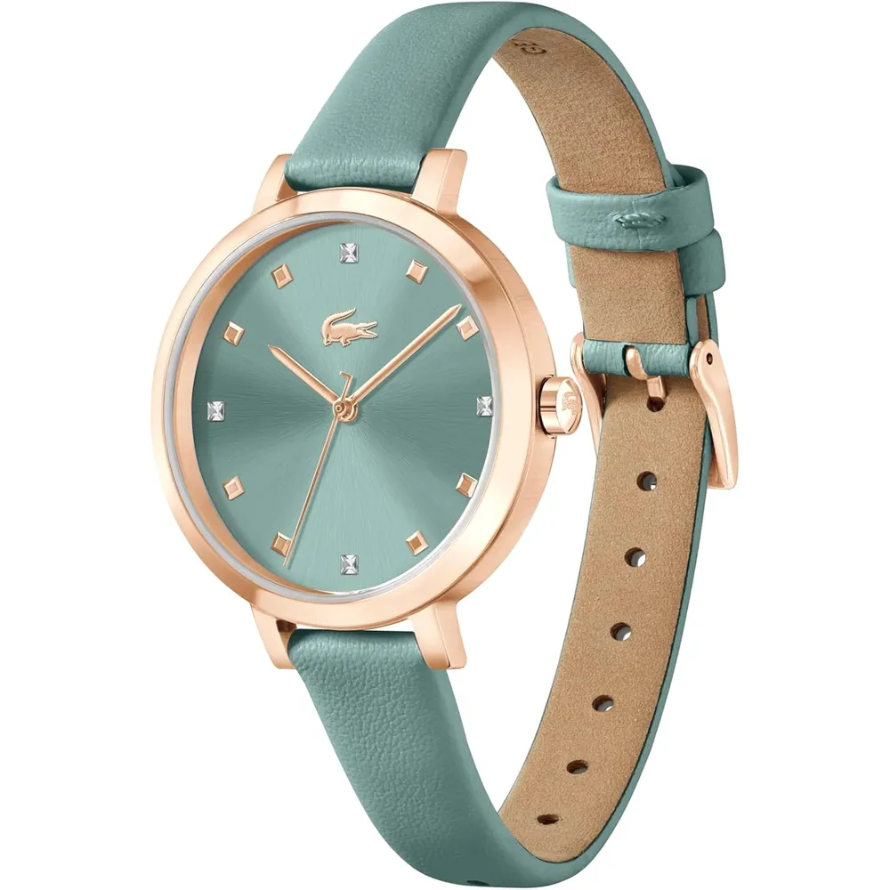 RELOJ LACOSTE RIGA 3H DE CUARZO 34 MM MUJER - SEA GREEN/CARNATION GOLD
