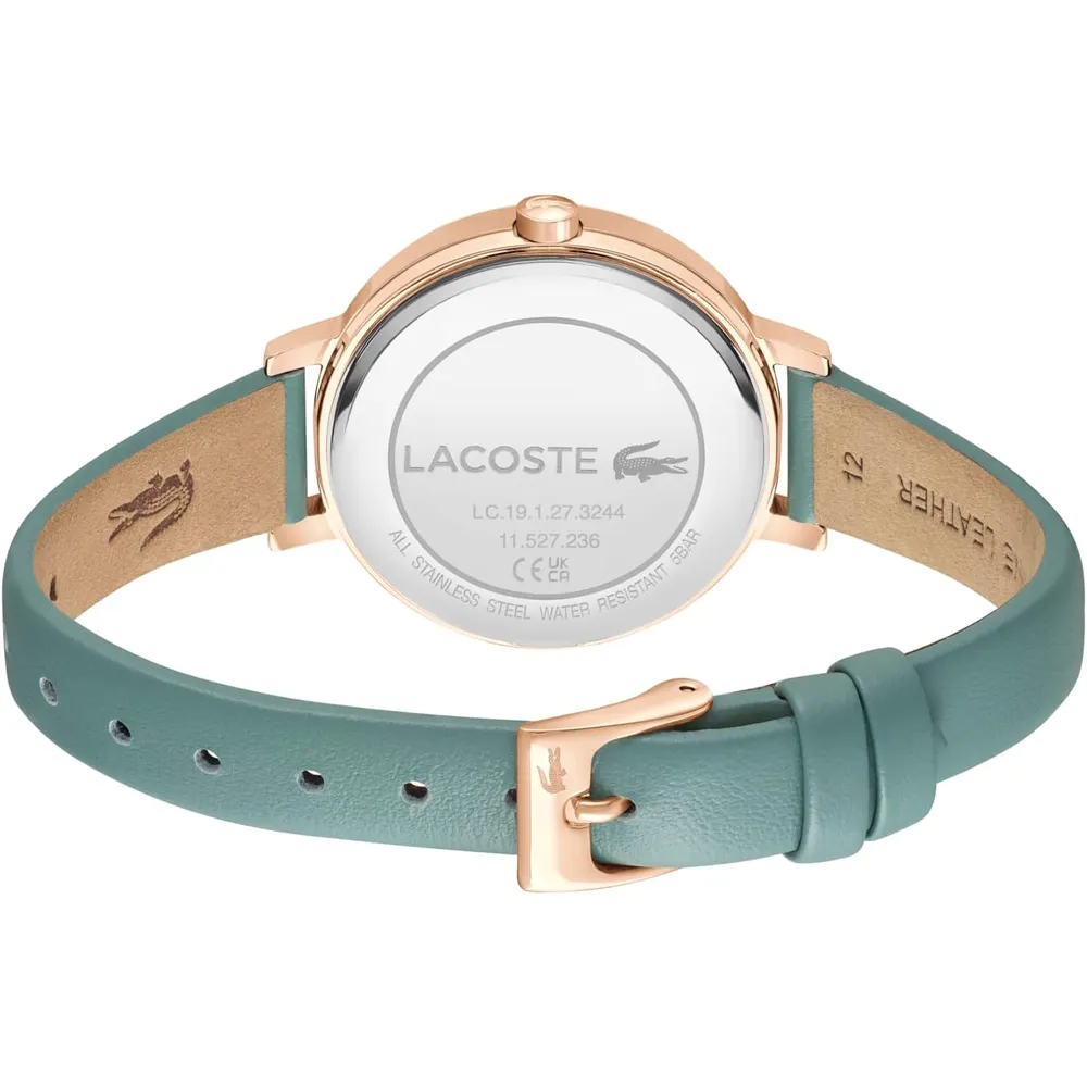 RELOJ LACOSTE RIGA 3H DE CUARZO 34 MM MUJER - SEA GREEN/CARNATION GOLD