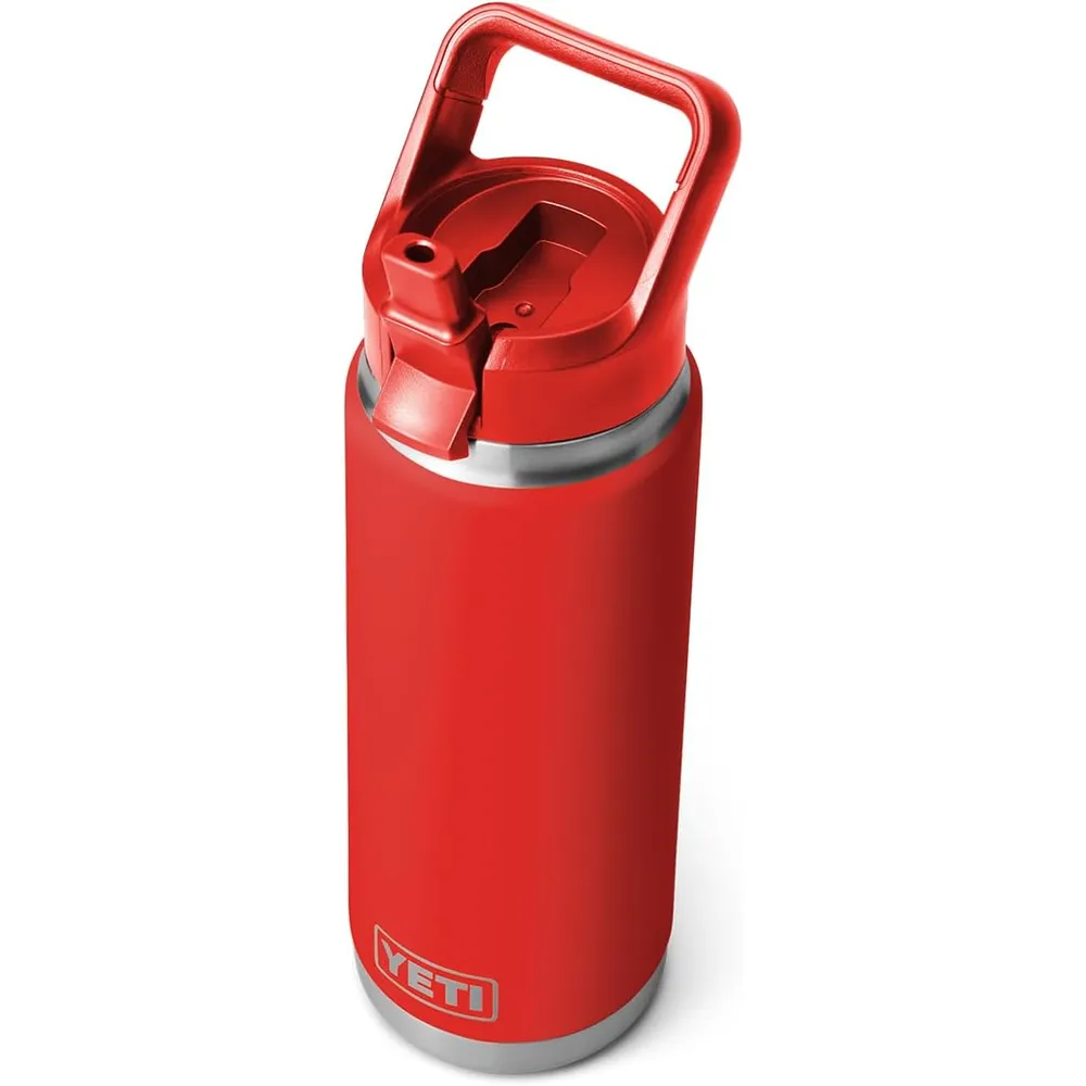 YETI Botella Rambler con Tapa de Cañita de 26 oz | Rojo