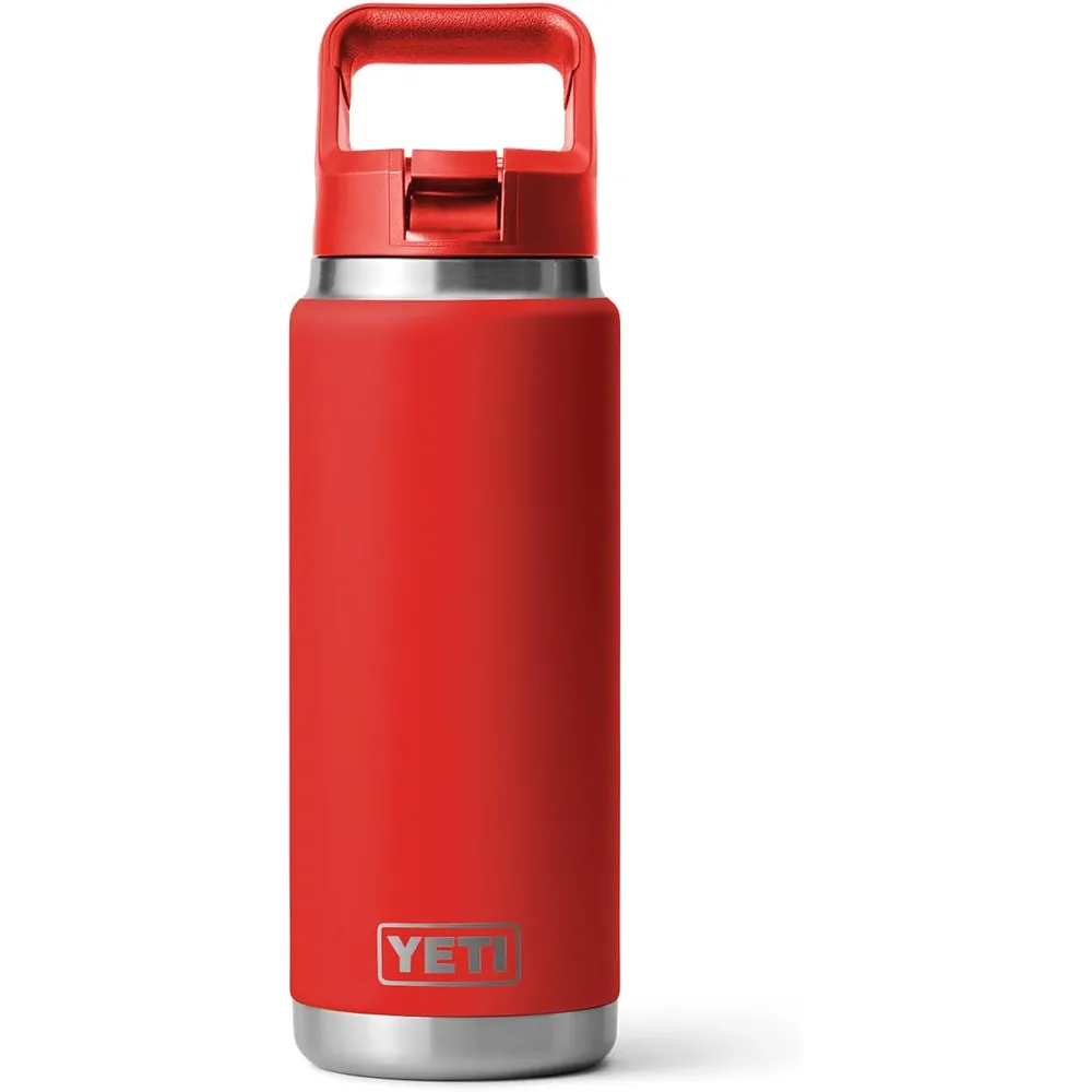 YETI Botella Rambler con Tapa de Cañita de 26 oz | Rojo