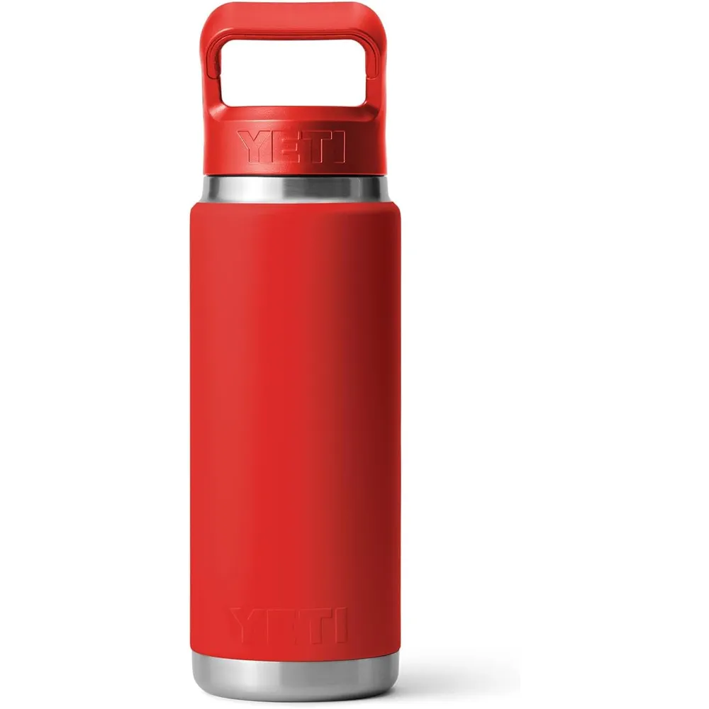 YETI Botella Rambler con Tapa de Cañita de 26 oz | Rojo