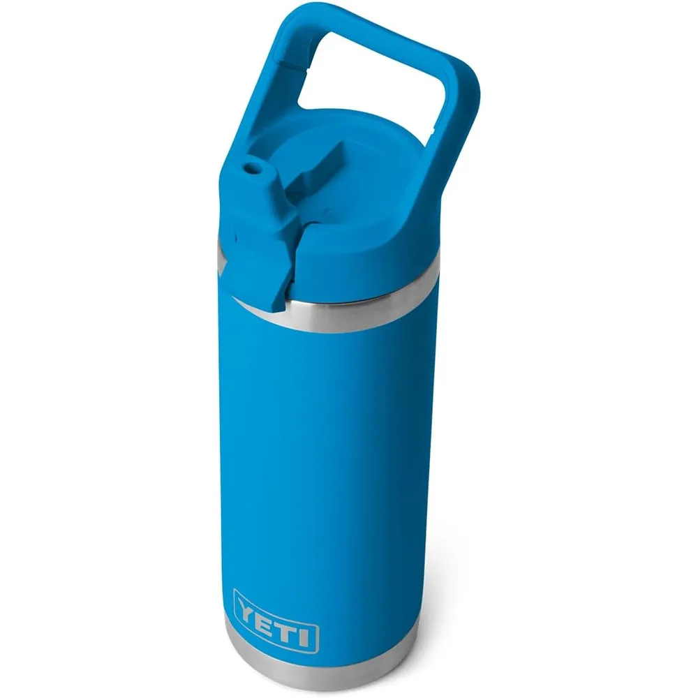 YETI Botella Rambler con Tapa de Cañita de 18 oz | Azul