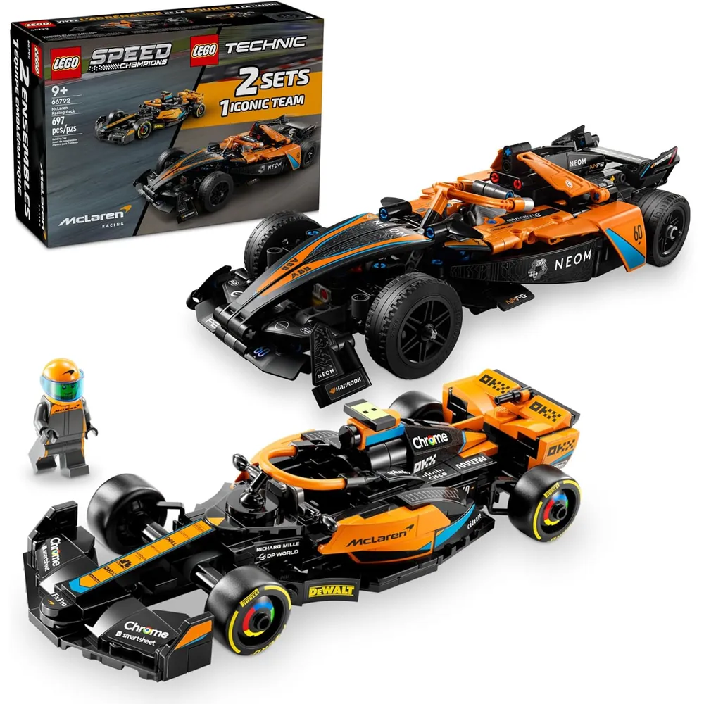 Lego Technic Speed Champions McLaren Racing Pack, coches de carreras