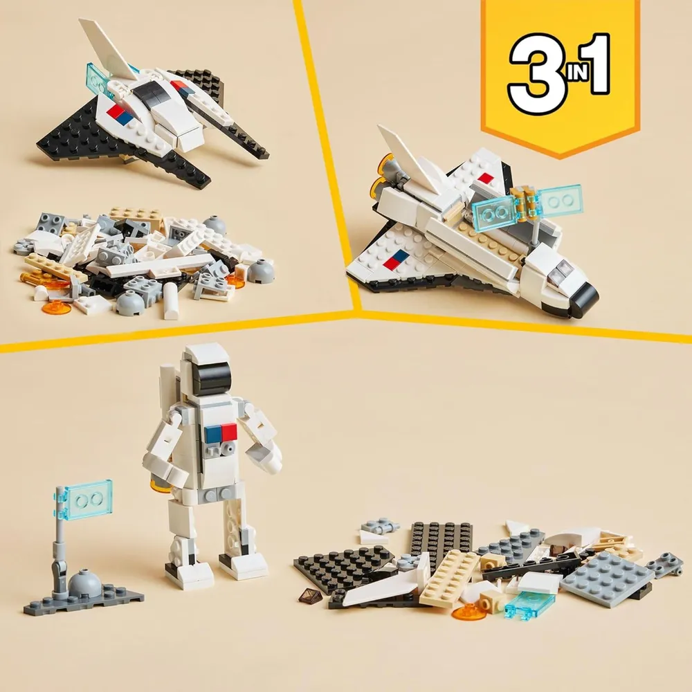 Lego Creator Space Play Pack, juguetes espaciales con 6 opciones