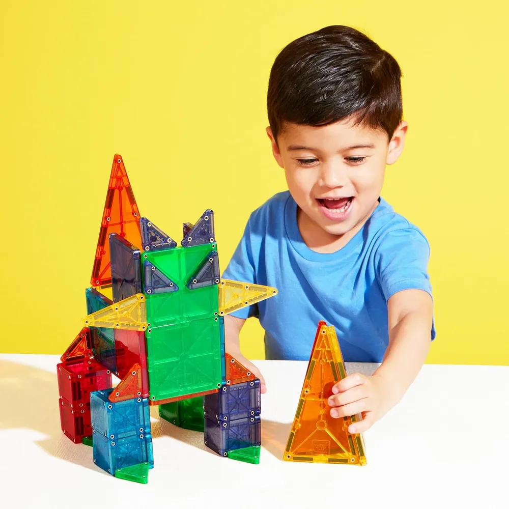 MAGNA-TILES - Combo 62-piezas set de construcción magnético