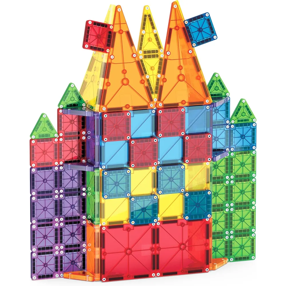 MAGNA-TILES - Combo 62-piezas set de construcción magnético