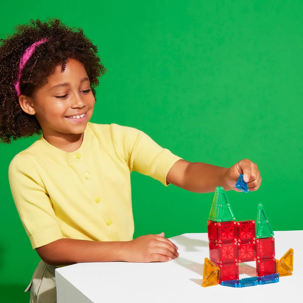 SET DE CONSTRUCCIÓN MAGNÉTICO MAGNA-TILES MICROMAGS 26 PIEZAS TRAVEL