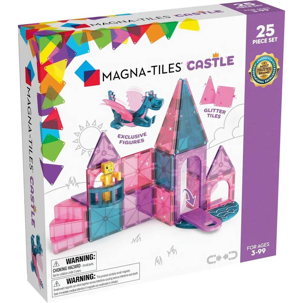 MAGNA-TILES - Castillo 25-piezas set de construcción magnético