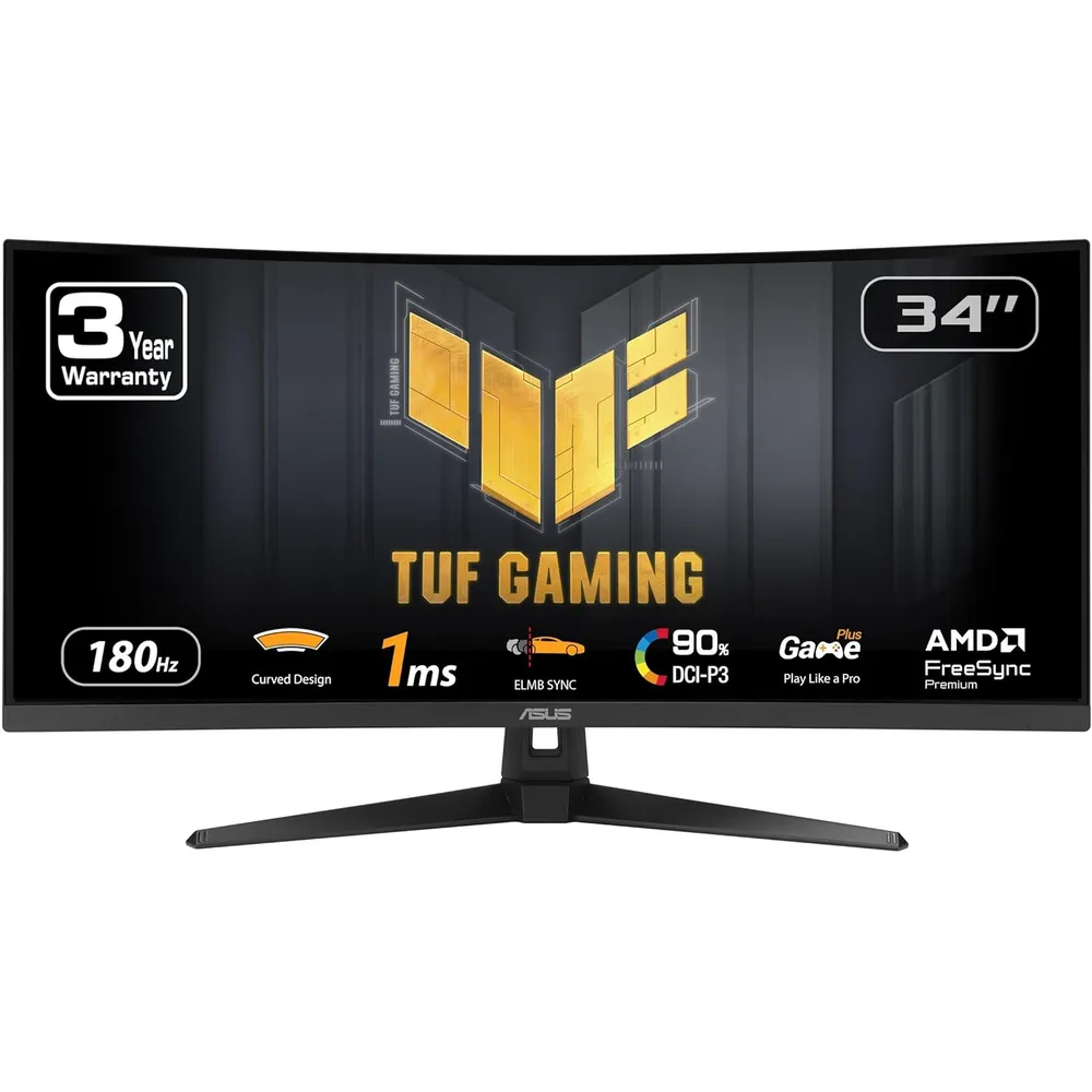 ASUS TUF Gaming VG34VQ3B Monitor Curvo 34" QHD 180Hz