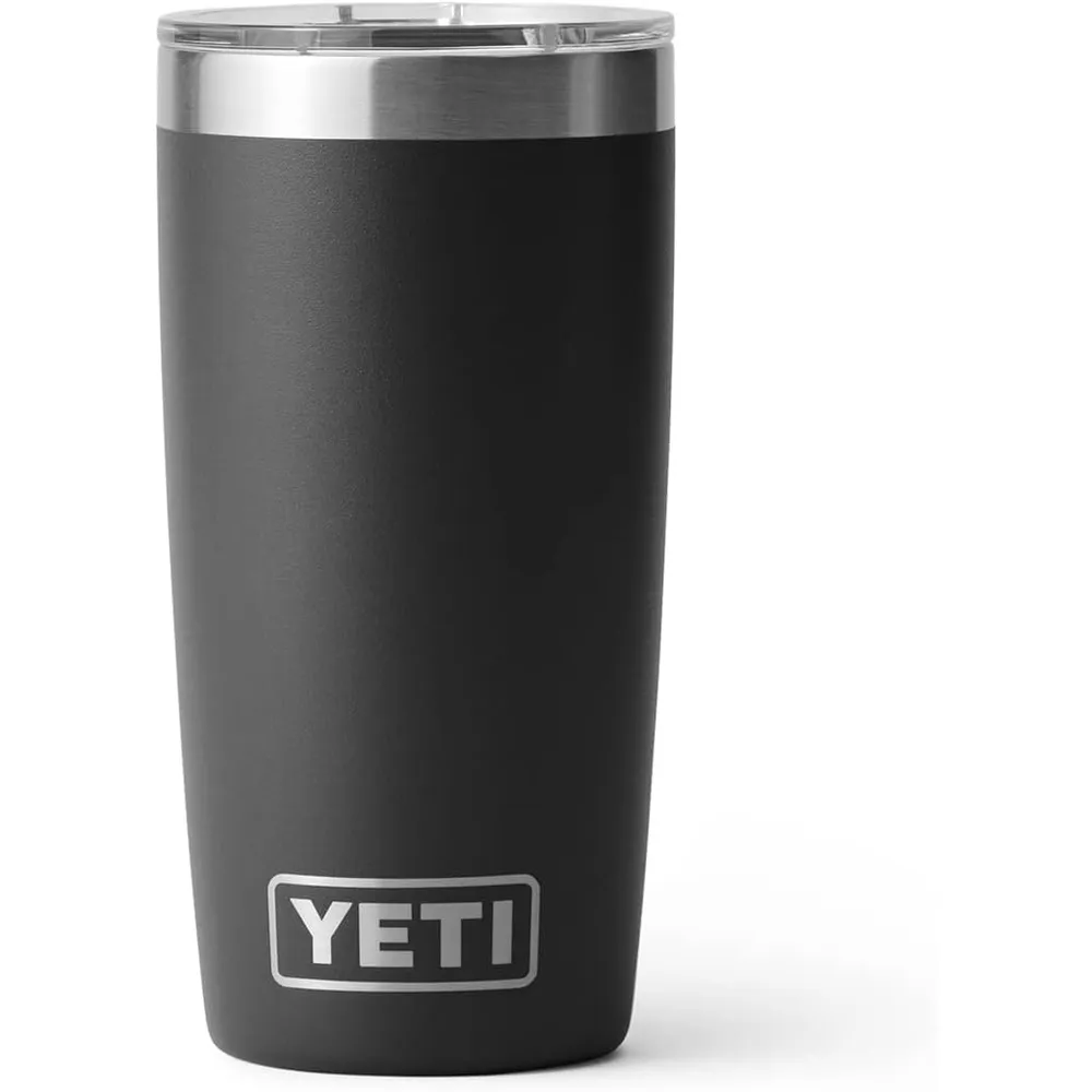 YETI Rambler Vaso de 10 oz de acero inoxidable y tapa MagSlider color negro