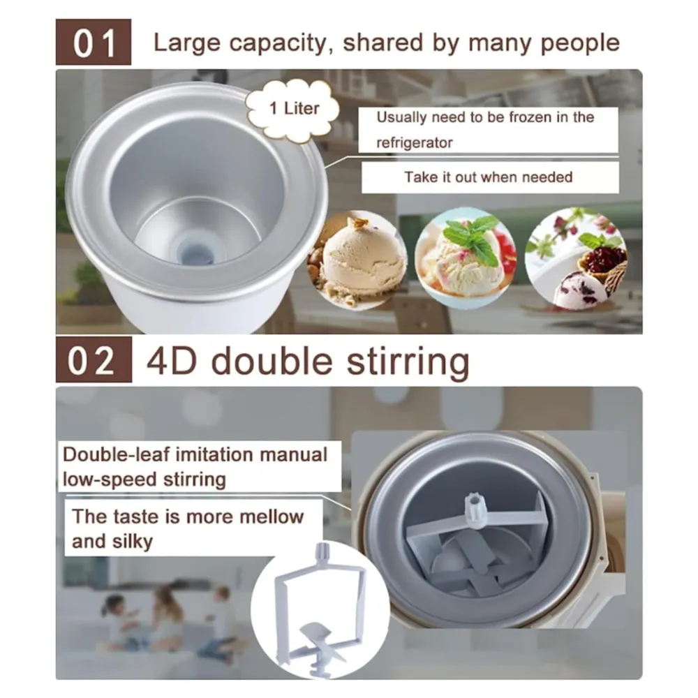 MÁQUINA DE HELADOS Y YOGUR CONGELADO 220V
