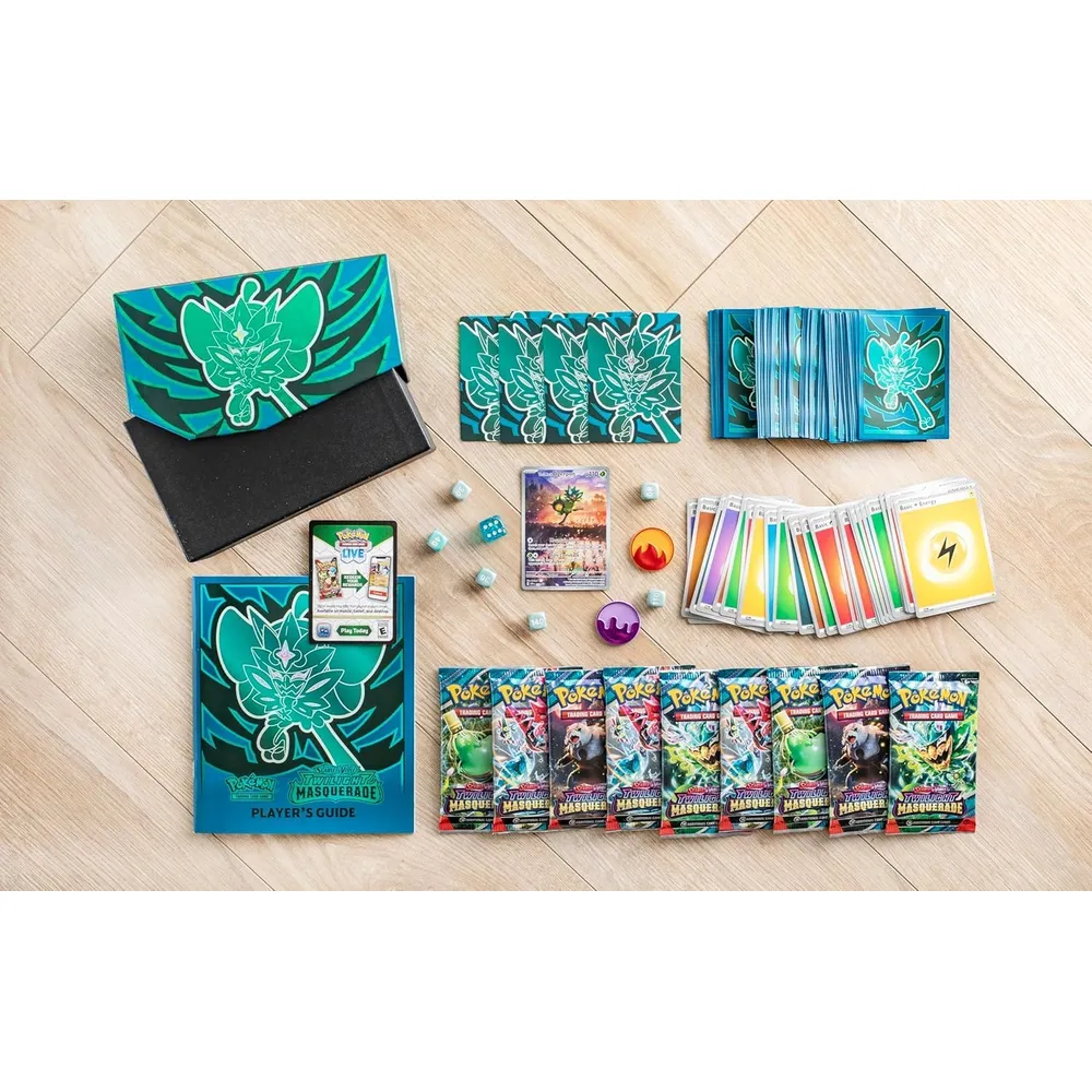 JUEGO DE CARTAS POKÉMON TCG SCARLET & VIOLET TWILIGHT MASQUERADE ELITE TRAINER BOX (INGLÉS)
