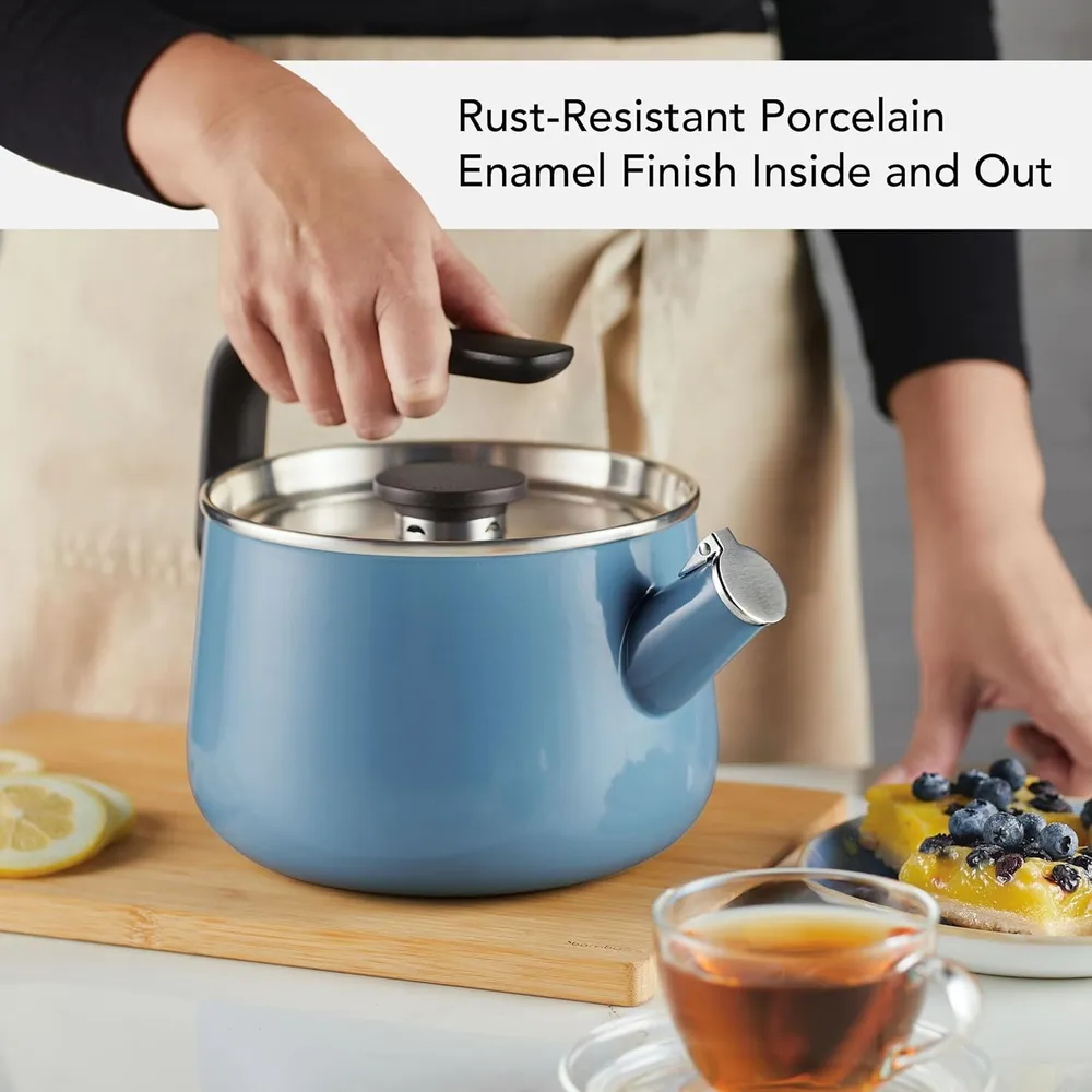 KITCHENAID KEK1222VB, TETERA SILBANTE ESMALTADA 2 QT | TERCIOPELO AZUL