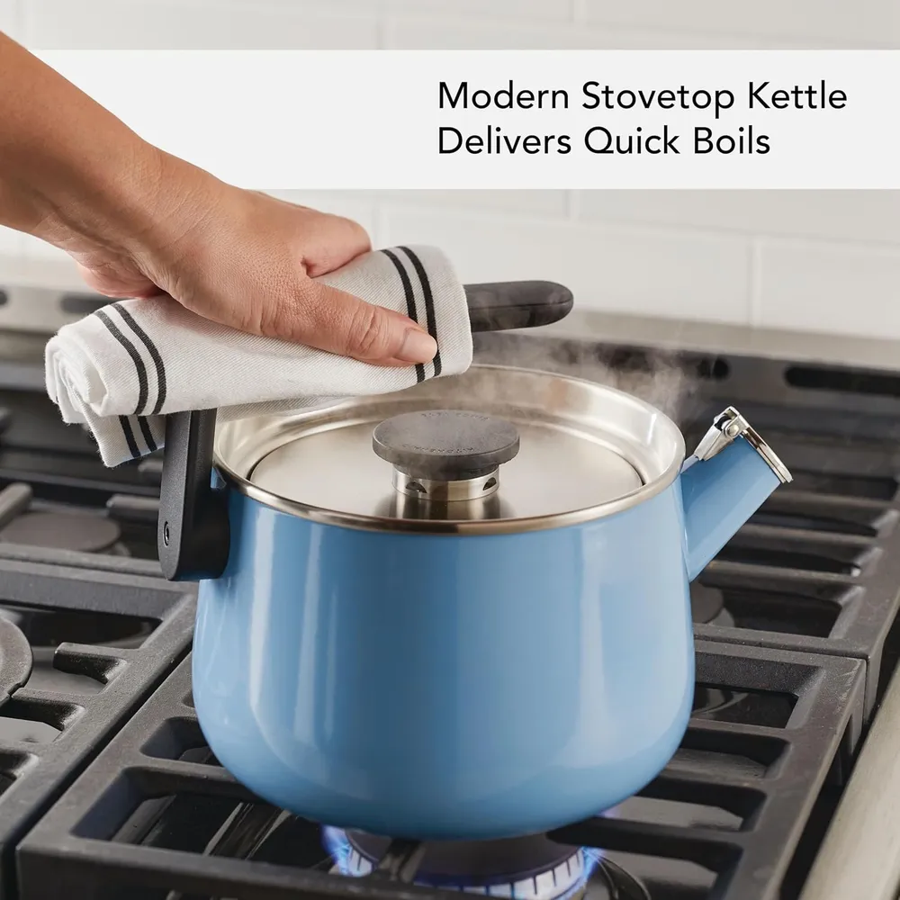 KITCHENAID KEK1222VB, TETERA SILBANTE ESMALTADA 2 QT | TERCIOPELO AZUL