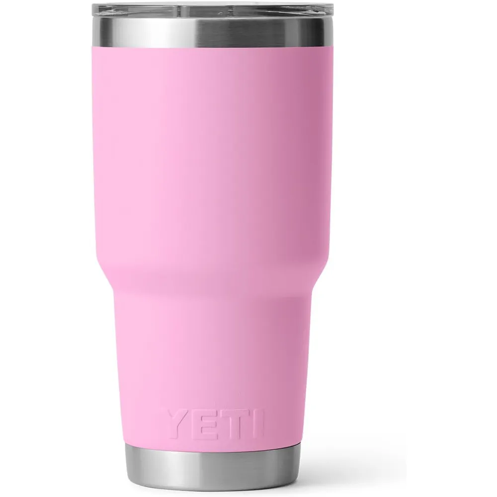 YETI Rambler Vaso de 30 oz de acero inoxidable y tapa MagSlider color rosado