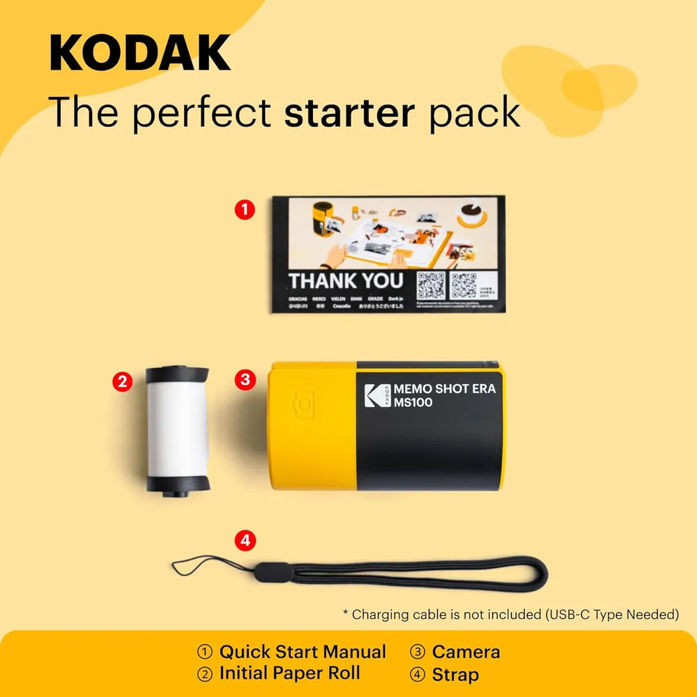 Kodak Memo Shot Era cámara instantánea | Amarillo