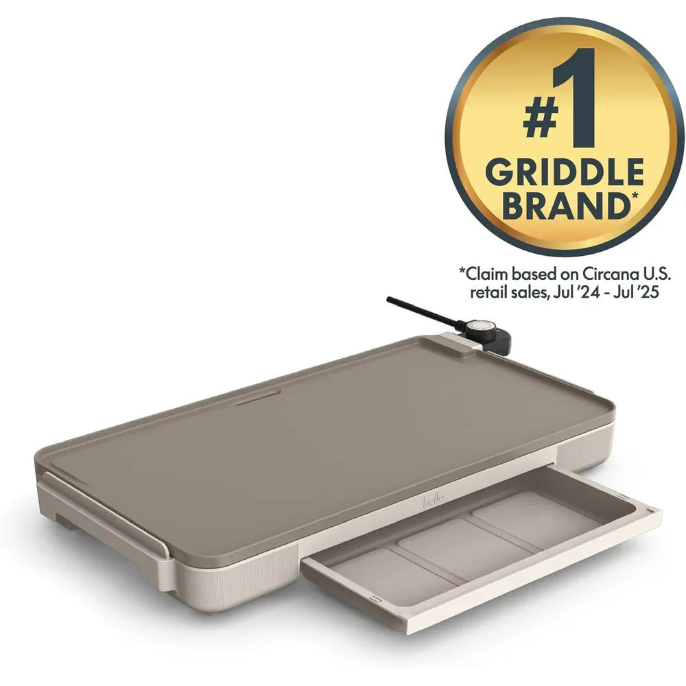 PLANCHA ELÉCTRICA DE 30 × 56 CM CON BANDEJA