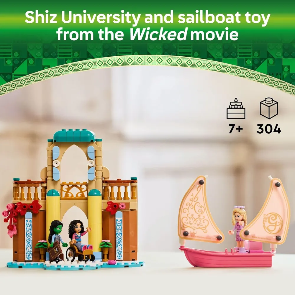 LEGO WICKED GLINDA, ELPHABA Y NESSAROSE UNIVERSIDAD SHIZ