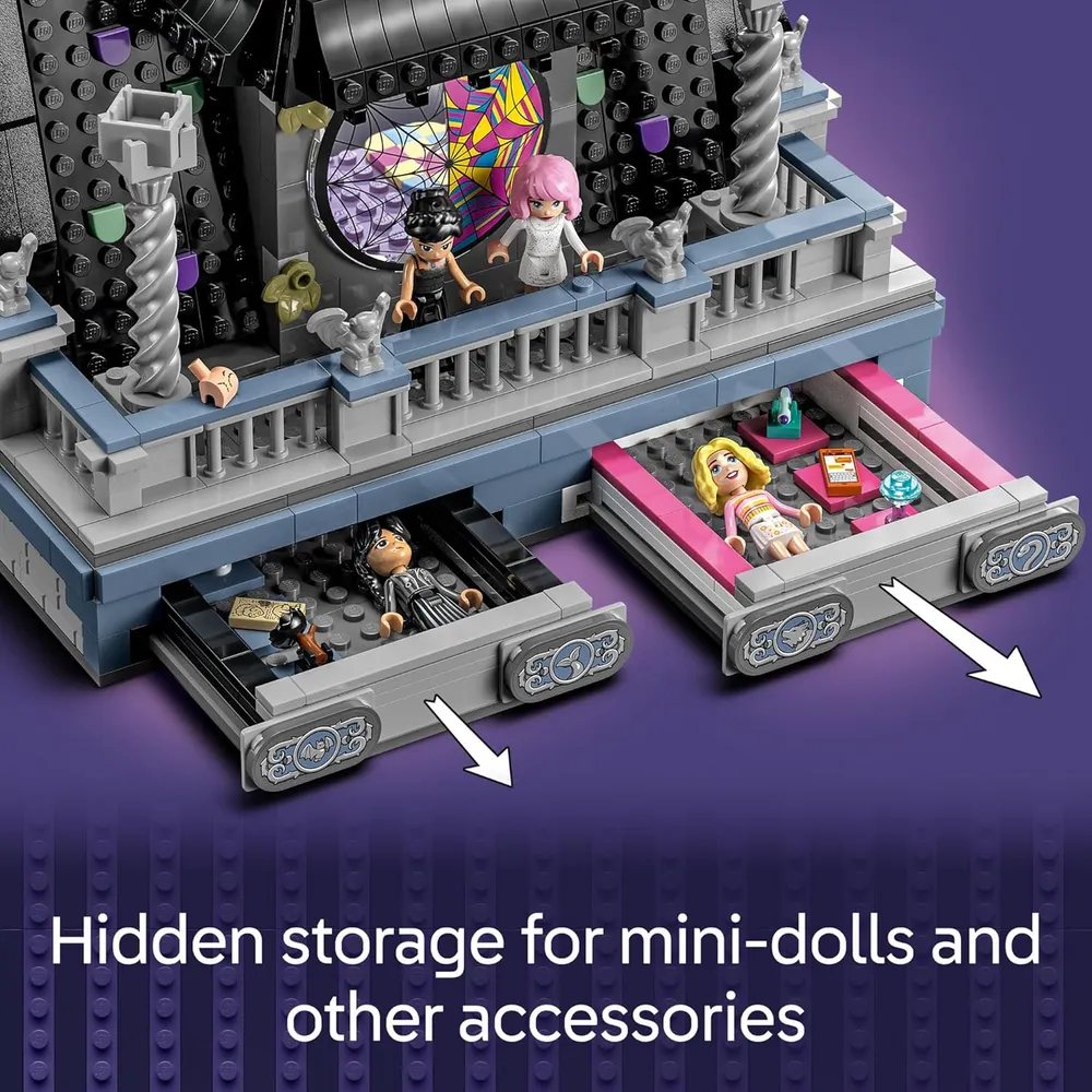 Lego Wednesday Addams, habitación de Wednesday y Enid con 4 minifiguras