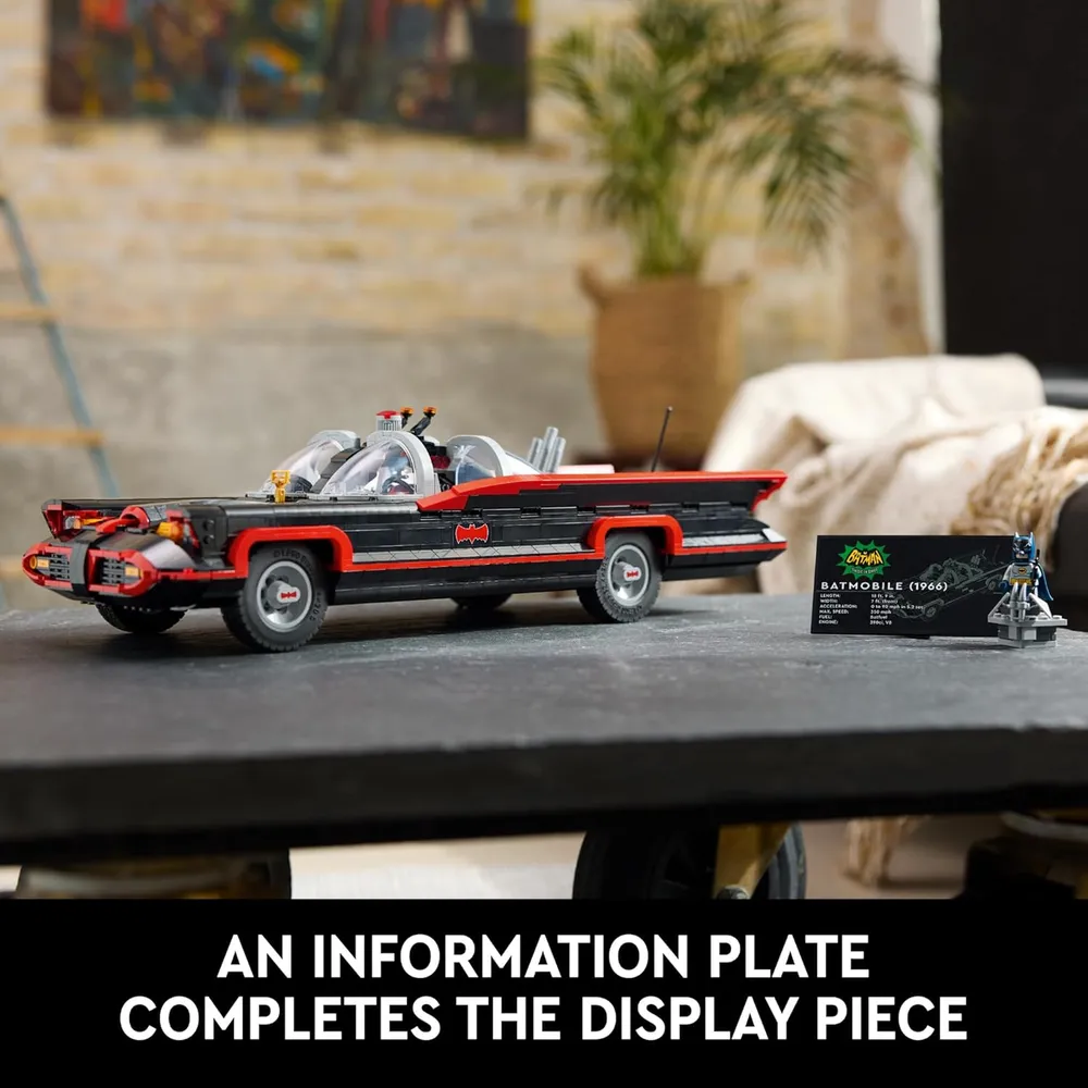 Lego DC Batman clásico Batmóvil, coche coleccionable para adultos y fans