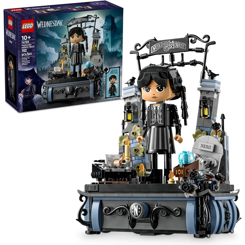 LEGO WEDNESDAY ADDAMS CON BASE DE EXHIBICIÓN