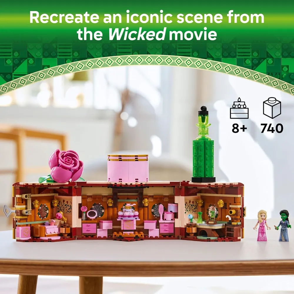 Lego Wicked El dormitorio de Glinda y Elphaba, casa de muñecas para niños