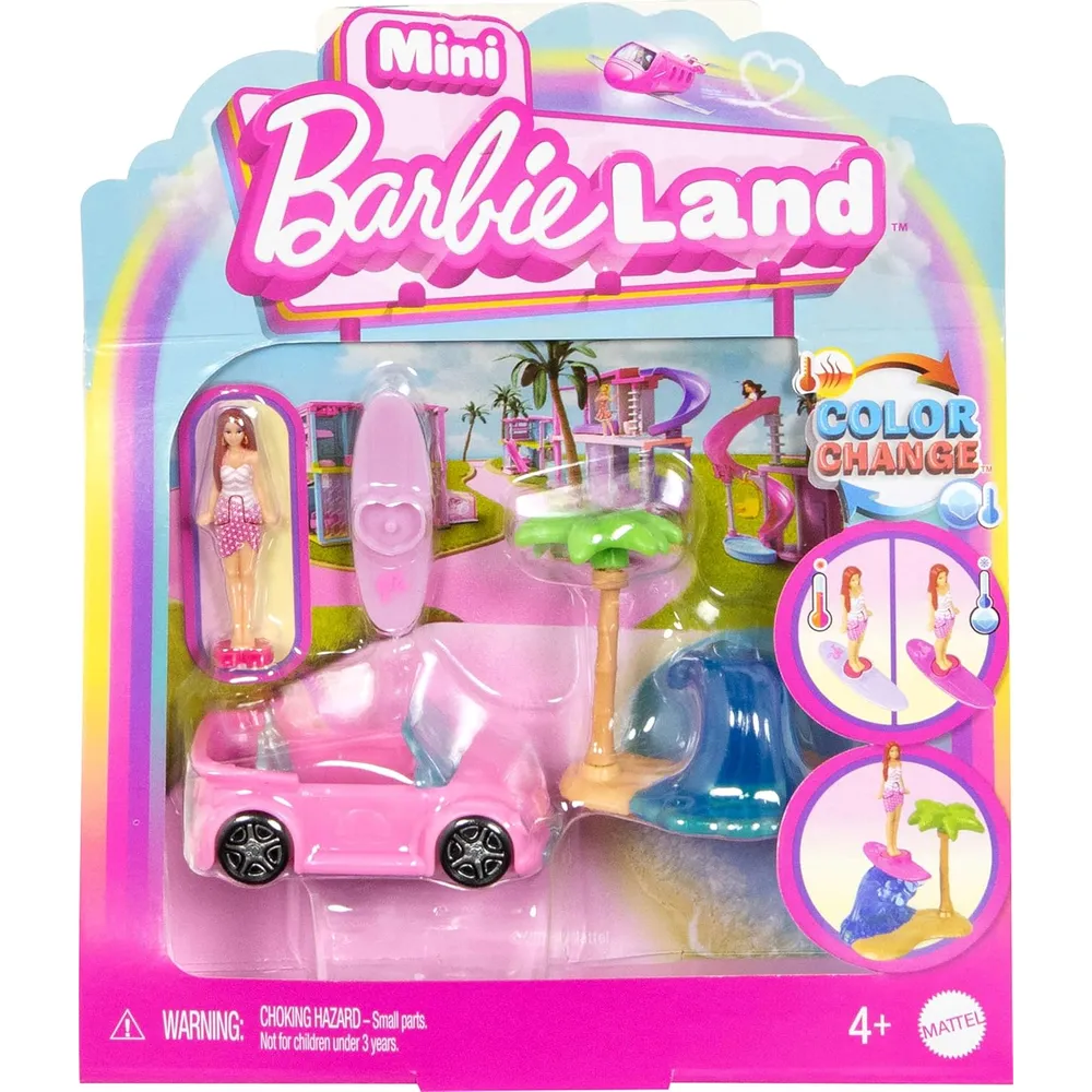 BARBIE MINI BARBIELAND AUTO PLAYERO CAMBIO DE COLOR