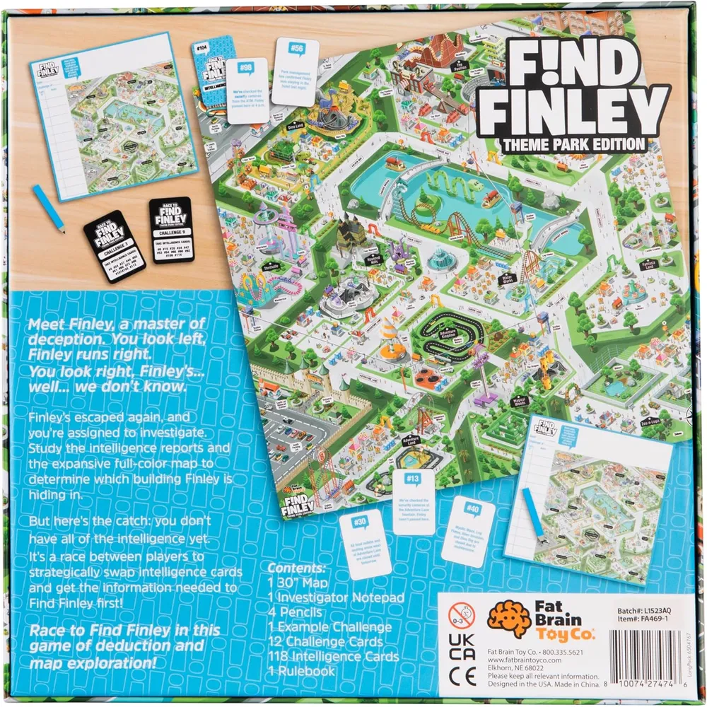JUEGO DE DEDUCCIÓN FIND FINLEY FAT BRAIN TOYS