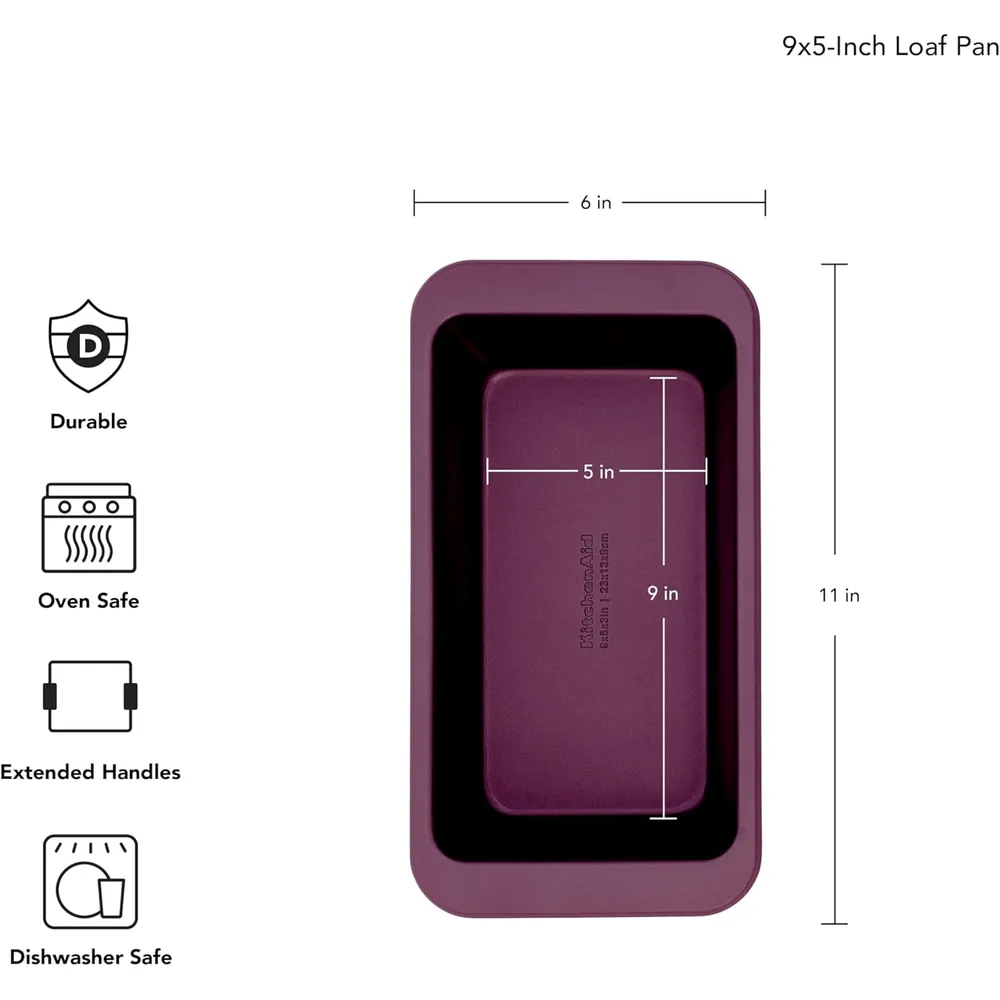 KitchenAid bandeja para pan 9 x 5 in / 23 x 13 cm, acero | Remolacha