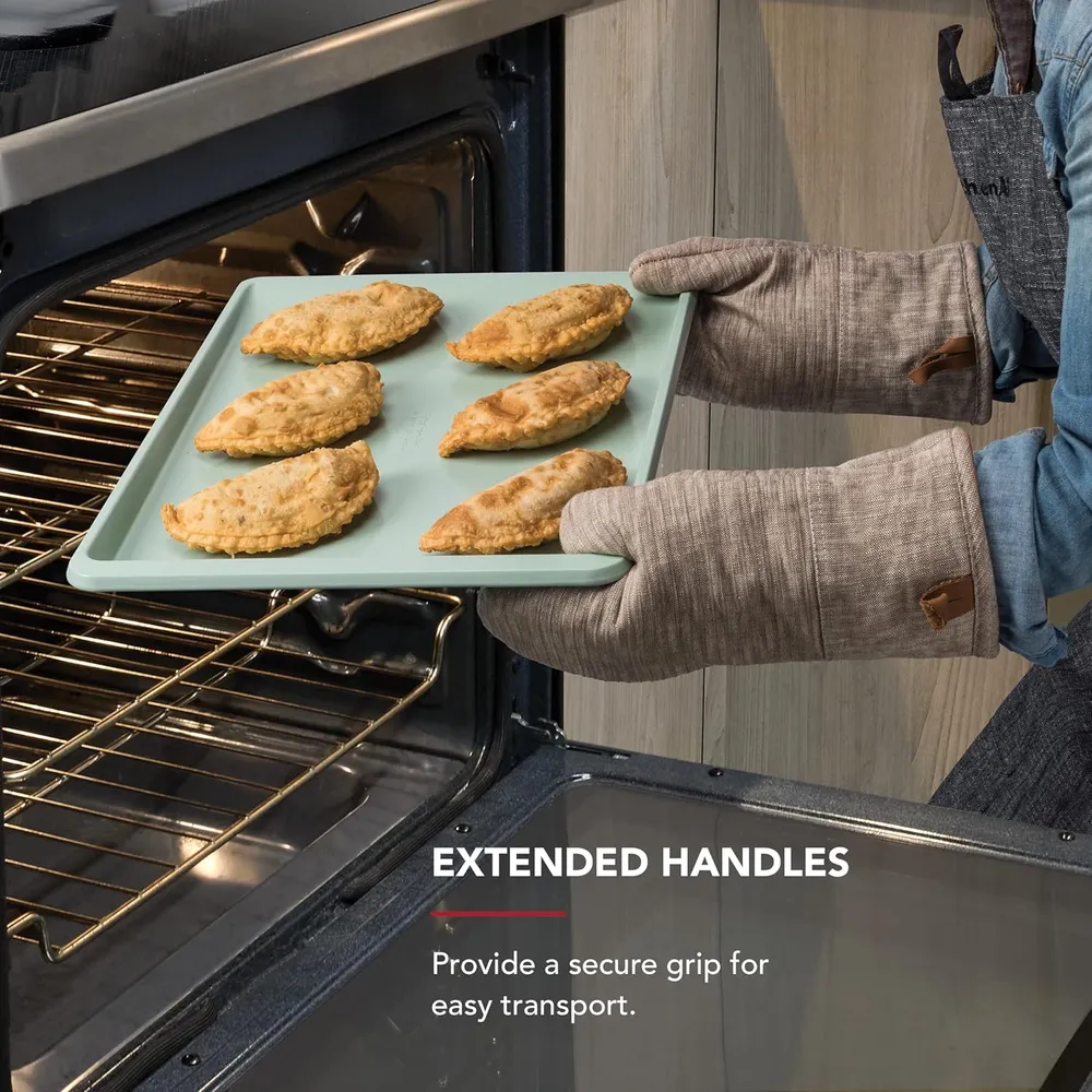 KitchenAid bandeja para galletas antiadherente 33x46 cm, acero suizo | Pistacho