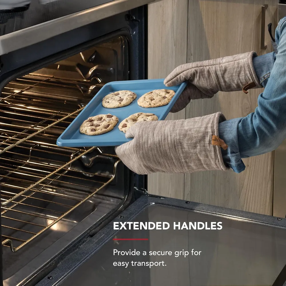 KitchenAid hoja para hornear antiadherente 23x33 cm, acero | Terciopelo azul