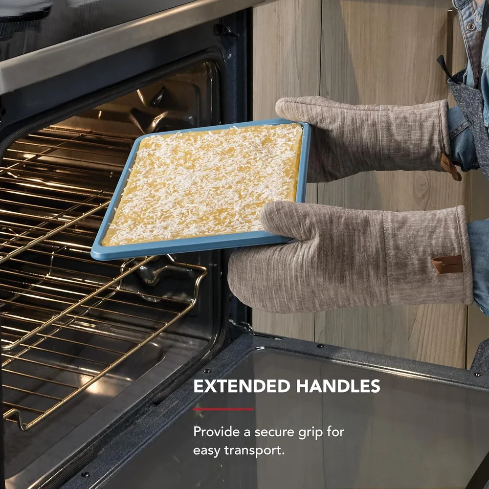 KitchenAid hoja de horno antiadherente 25x38 cm, acero | Terciopelo azul