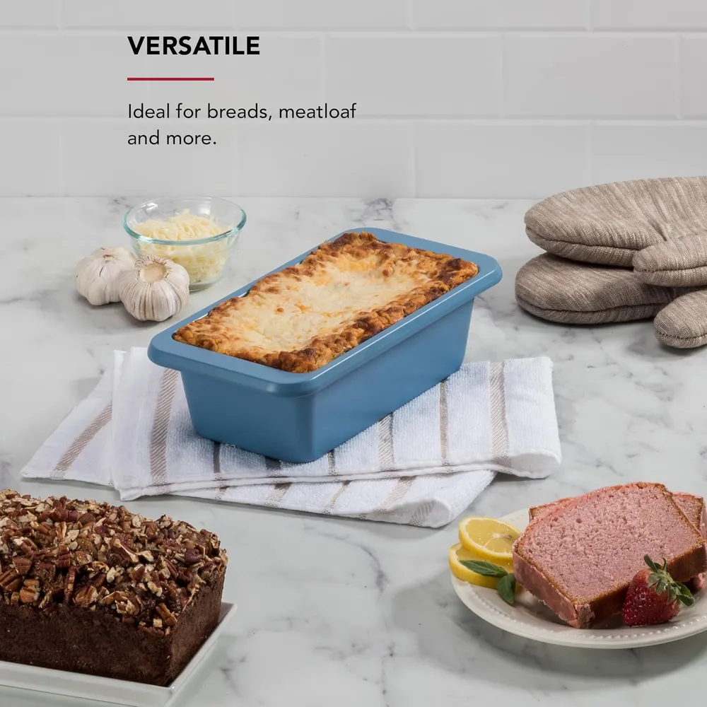 KitchenAid molde para pan antiadherente 23x13 cm, acero | Terciopelo azul