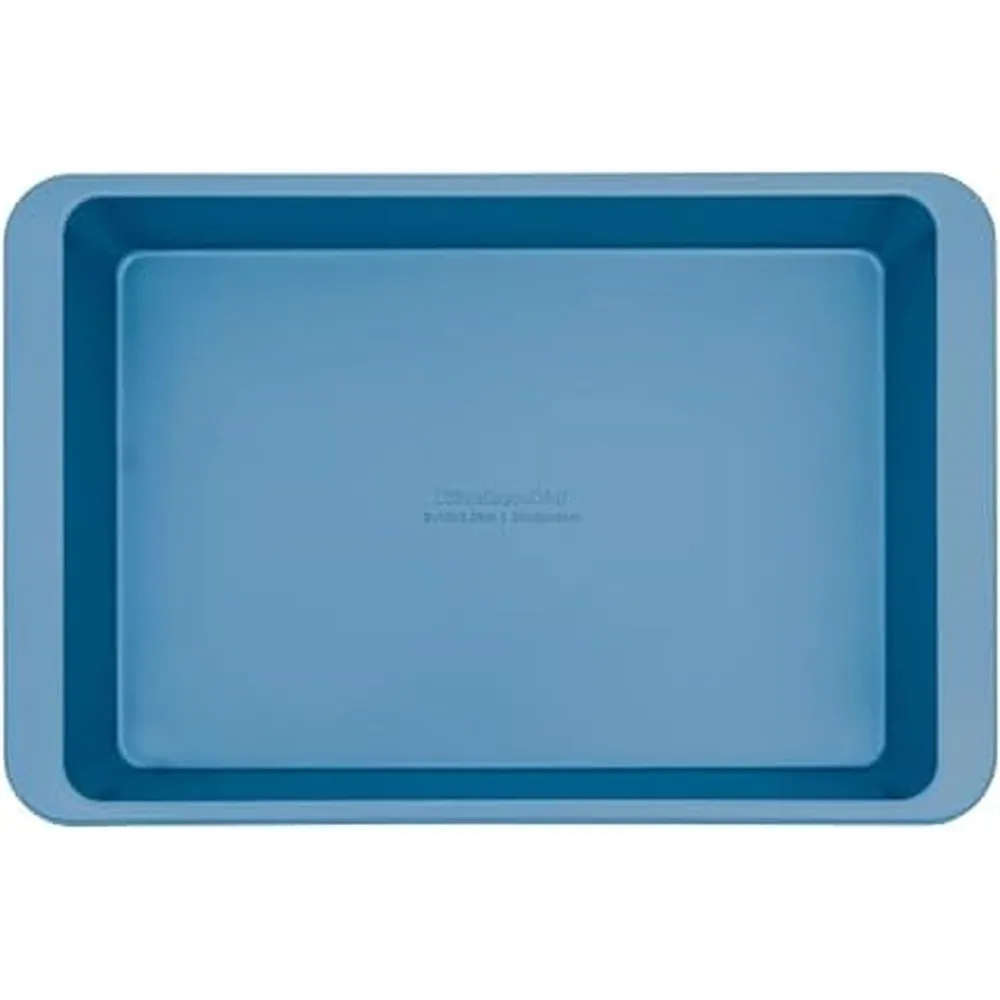 KitchenAid molde para tartas antiadherente 23x33 cm, acero | Terciopelo azul