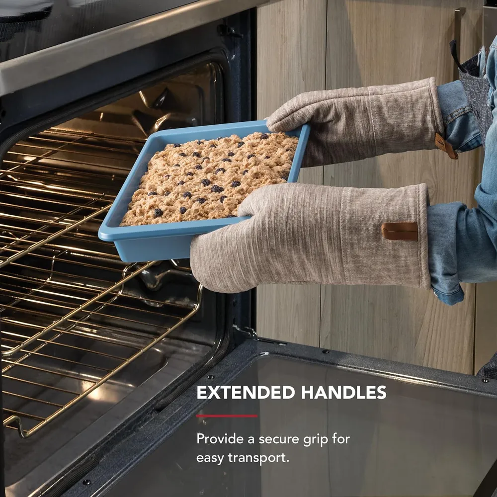 KitchenAid molde para tartas antiadherente 23x33 cm, acero | Terciopelo azul
