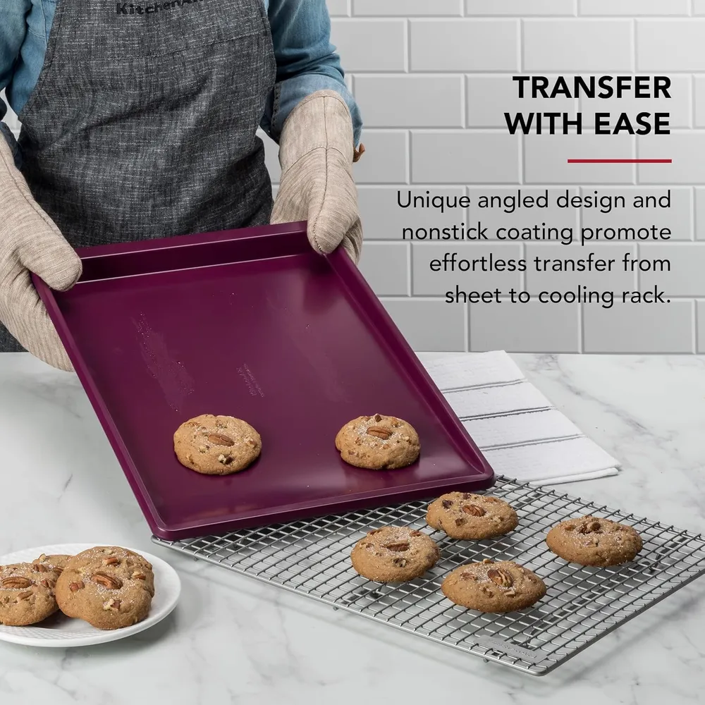 KitchenAid bandeja para galletas antiadherente 33x46 cm, acero | Remolacha