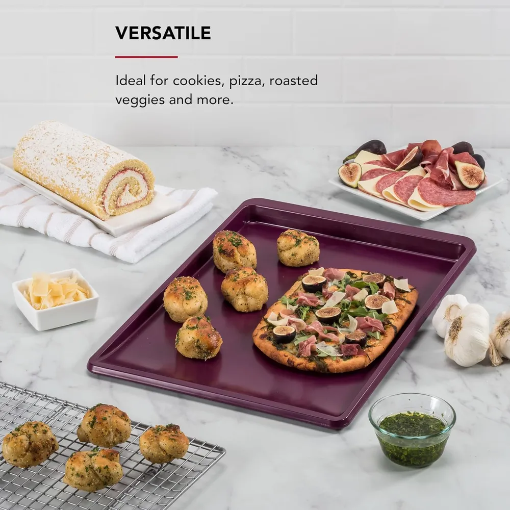 KitchenAid bandeja para galletas antiadherente 33x46 cm, acero | Remolacha