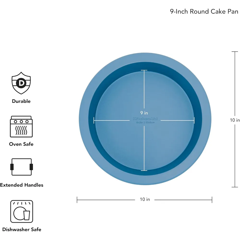 KitchenAid molde redondo para pasteles 23 cm, acero | Terciopelo azul