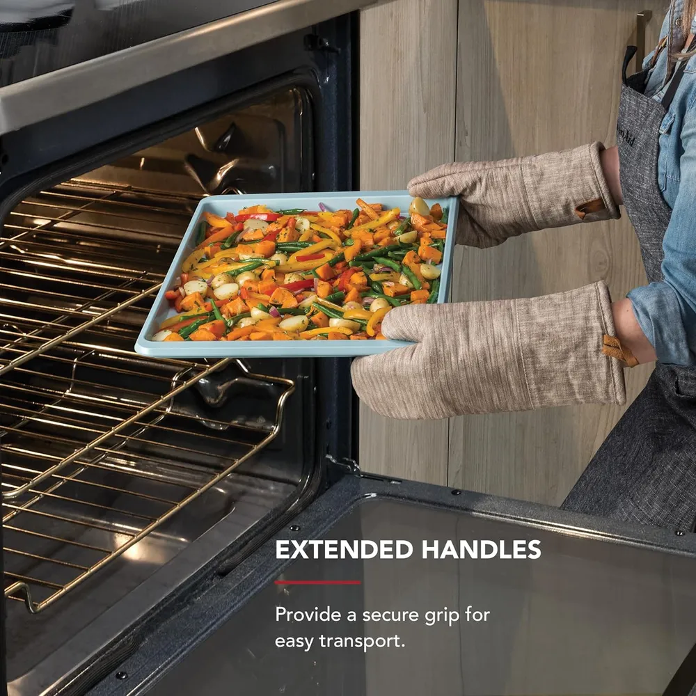 KitchenAid bandeja para hornear antiadherente 33x46 cm, acero | Agua mineral