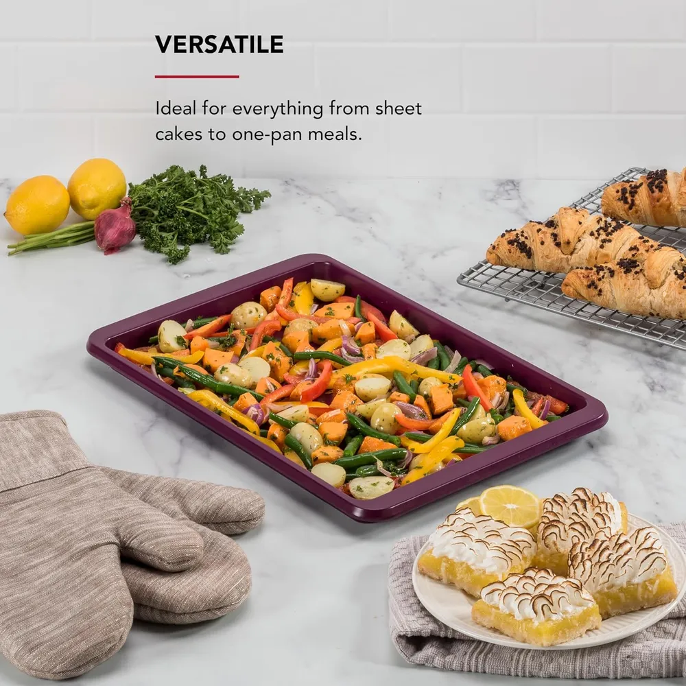 KitchenAid bandeja para hornear 25x38 cm, acero aluminizado | Remolacha